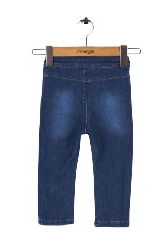 Mutlu Kids Arma Detaylı Erkek Bebek Kot Pantolon ORTA MAVİ - 24-30 Ay