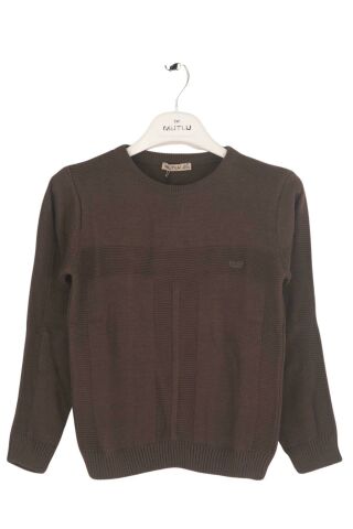 Mutlu Kids Erkek Çocuk Kazak Haki - 9-10 Yaş