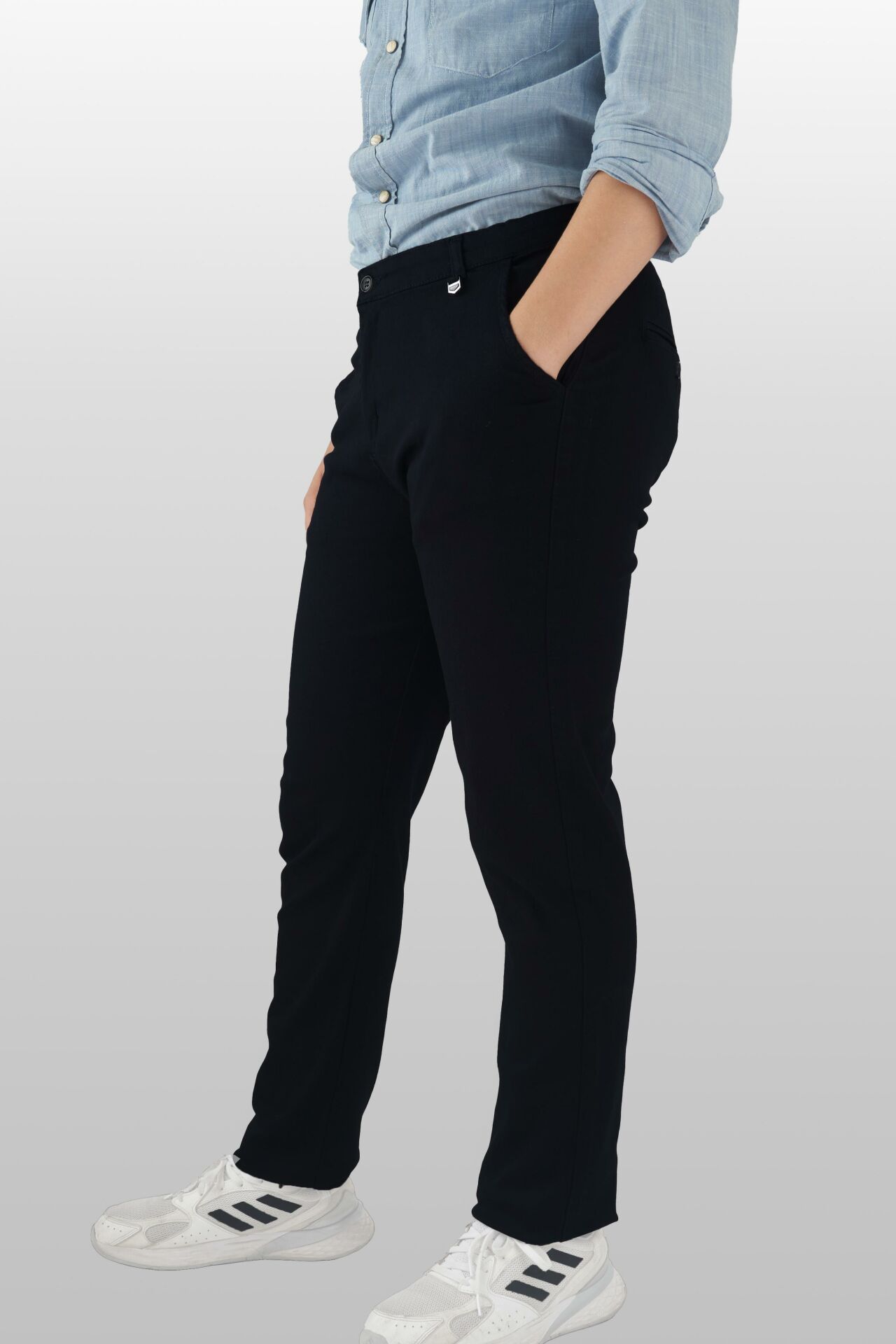 Mutlu Kids Erkek Çocuk Gabardin Pantolon Siyah - 12 Yaş