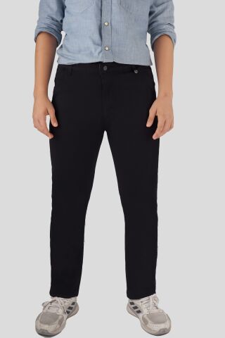 Mutlu Kids Erkek Çocuk Gabardin Pantolon Siyah - 15 Yaş