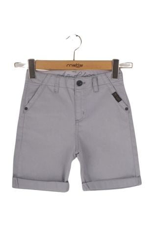 Mutlu Kids Cep Detaylı Erkek Çocuk Kapri Şort Mavi - 3 Yaş