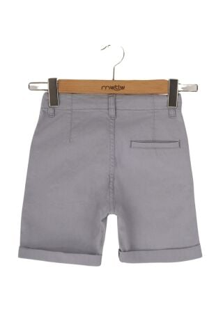 Mutlu Kids Cep Detaylı Erkek Çocuk Kapri Şort Mavi - 3 Yaş