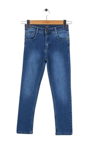 Mutlu Kids Erkek Çocuk Pantolon ORTA MAVİ - 11 Yaş