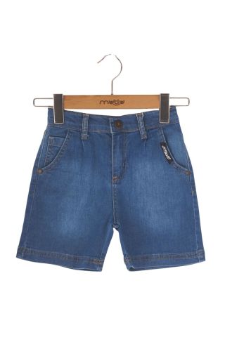 Mutlu Kids Erkek Çocuk Bebek Kot Şort ORTA MAVİ - 5 Yaş