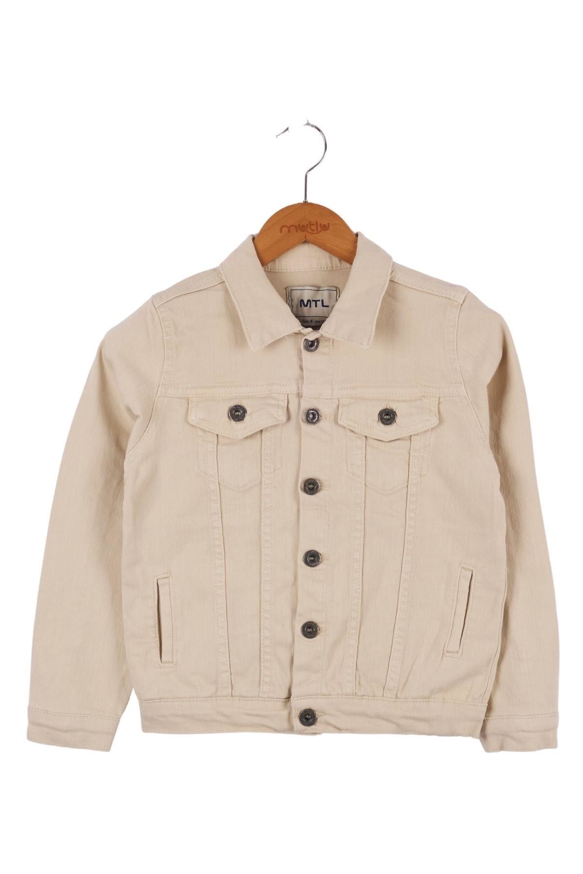 Mutlu Kids Erkek Çocuk Denim Ceket Bej - 9 Yaş