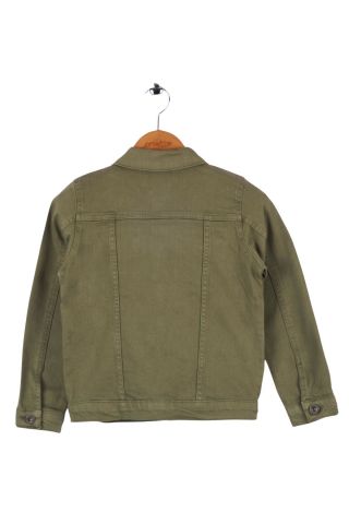 Mutlu Kids Erkek Çocuk Denim Ceket Haki - 5 Yaş