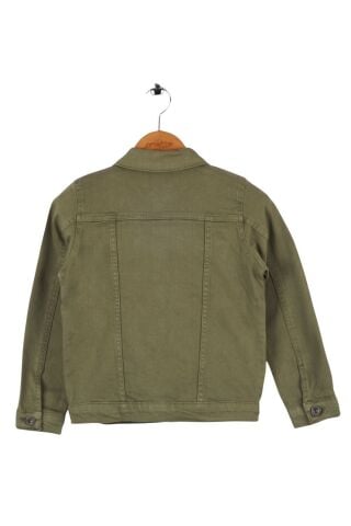 Mutlu Kids Erkek Çocuk Denim Ceket Haki - 5 Yaş