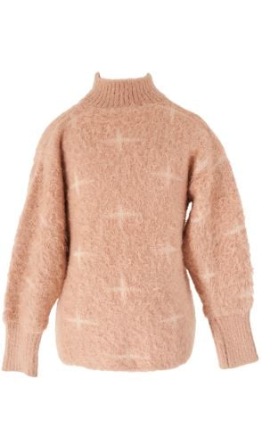 Mutlu Kids Yumuşak Dokulu Kız Çocuk Kazak Pudra - 14-15 Yaş