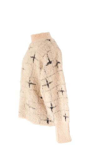 Mutlu Kids Yumuşak Dokulu Kız Çocuk Kazak Pudra - 14-15 Yaş