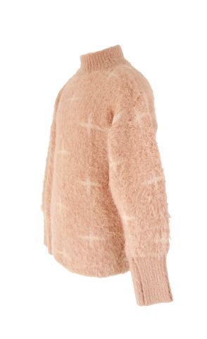 Mutlu Kids Yumuşak Dokulu Kız Çocuk Kazak Pembe - 14-15 Yaş