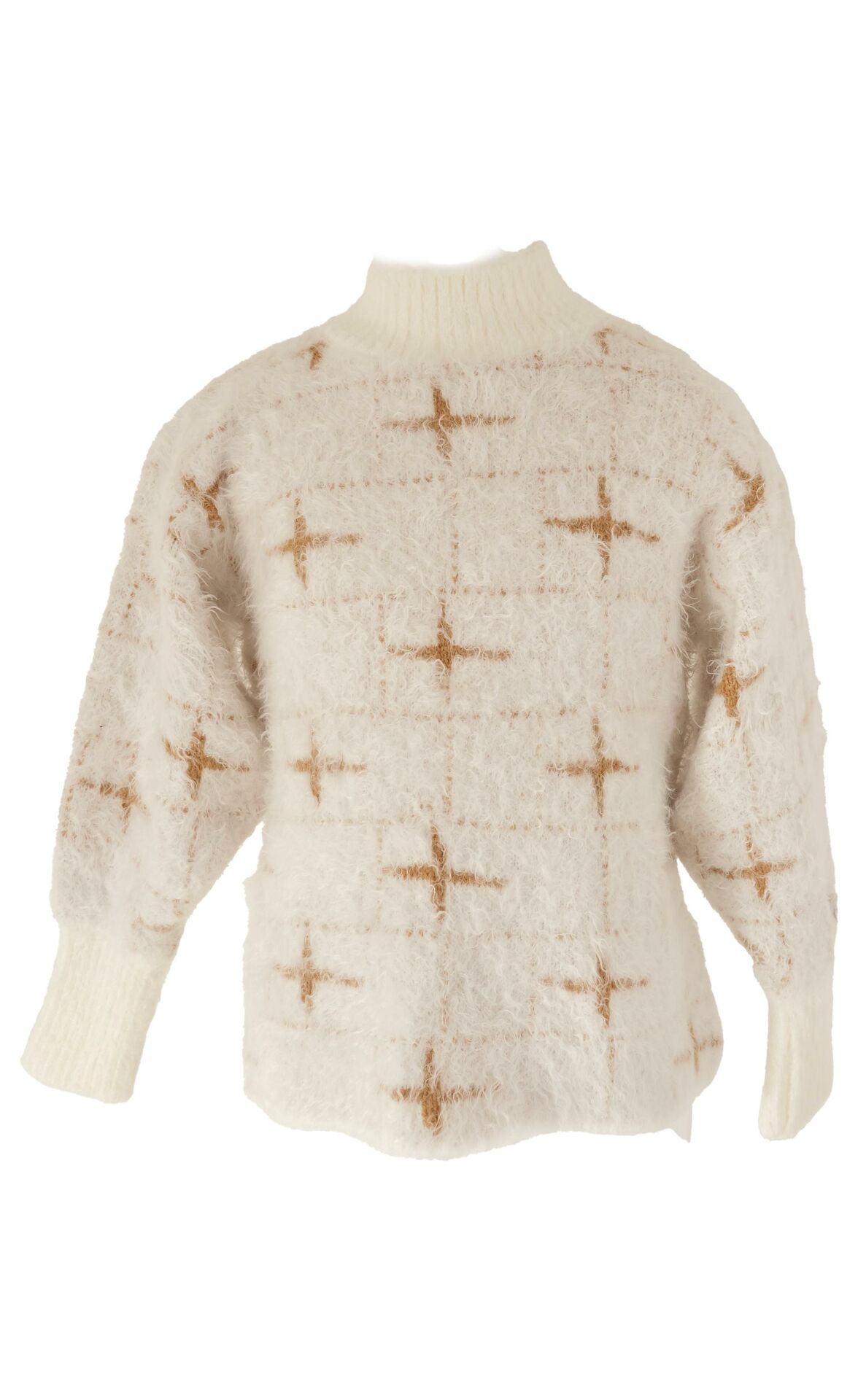 Mutlu Kids Yumuşak Dokulu Kız Çocuk Kazak Krem - 14-15 Yaş