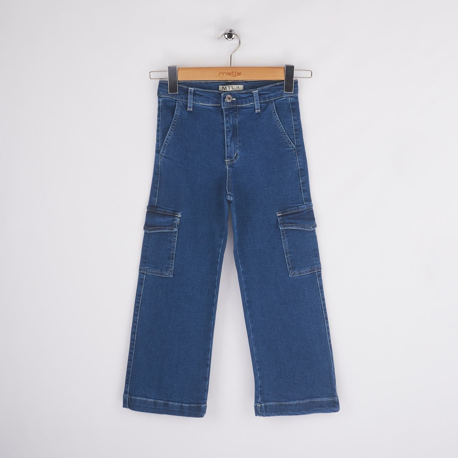 Mtlu Stretch Fıt Kargo Jean