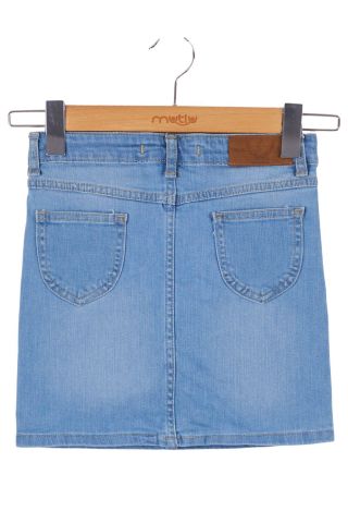 Mutlu Kız Kot Etek Açık Mavi - 2 Yaş