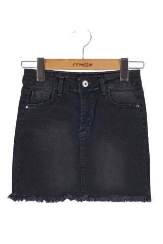 Mutlu Kız Kot Etek ORTA MAVİ - 15 Yaş