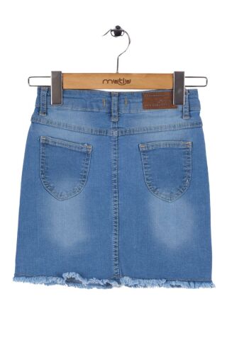 Mutlu Kız Kot Etek ORTA MAVİ - 15 Yaş