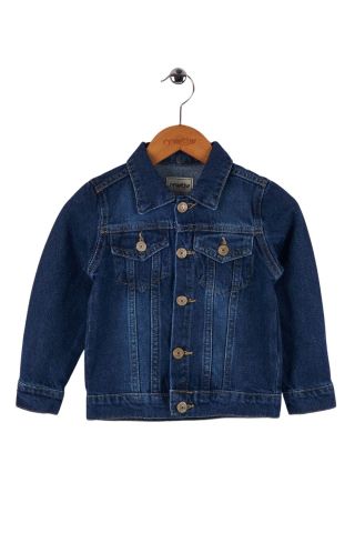 Mutlu Kids Unisex Çocuk Kot Ceket Siyah - 5 Yaş