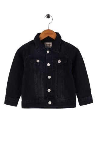 Mutlu Kids Unisex Çocuk Kot Ceket Siyah - 4 Yaş
