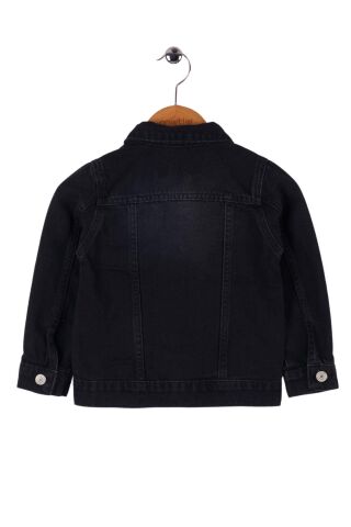 Mutlu Kids Unisex Çocuk Kot Ceket Siyah - 4 Yaş