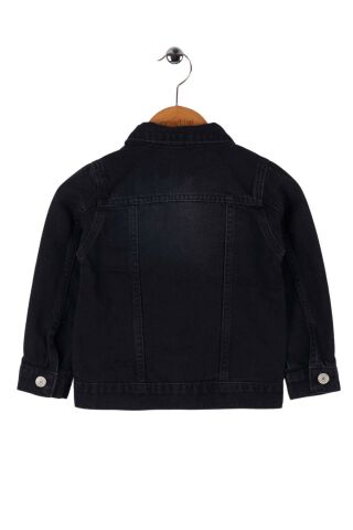 Mutlu Kids Unisex Çocuk Kot Ceket Siyah - 5 Yaş