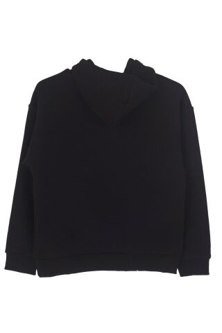Mutlu Kids Kapüşonlu Erkek Çocuk Sweatshirt Siyah - 14-15 Yaş