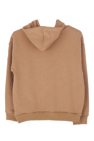 Mutlu Kids Kapüşonlu Erkek Çocuk Sweatshirt Vizon - 14-15 Yaş