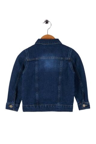 Mutlu Kids Unisex Çocuk Kot Ceket ORTA MAVİ - 11 Yaş