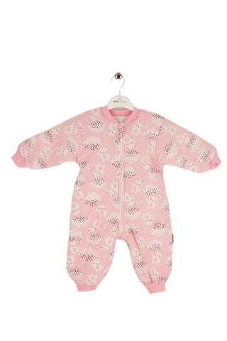 Melfa Desenli Çocuk Uyku Tulumu Pembe - 2 Yaş