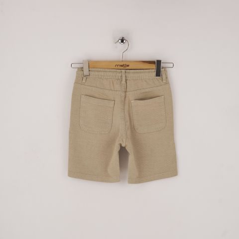 Mutlu Kids Erkek Çocuk Şort Bej - 8 Yaş