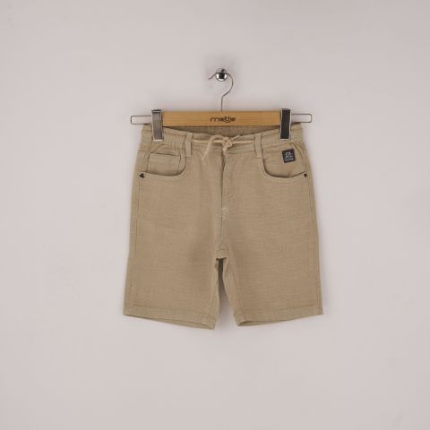 Mutlu Kids Erkek Çocuk Şort Bej - 8 Yaş