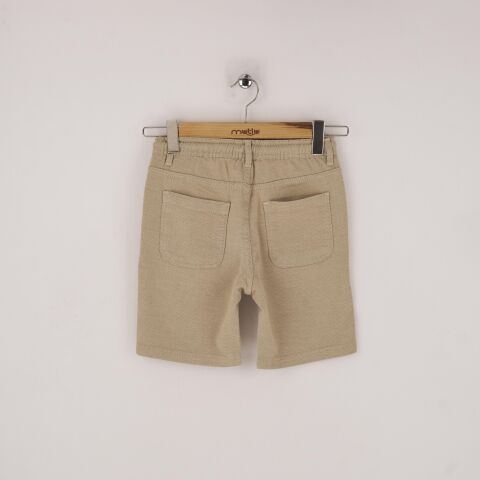 Mutlu Kids Erkek Çocuk Şort Bej - 9 Yaş