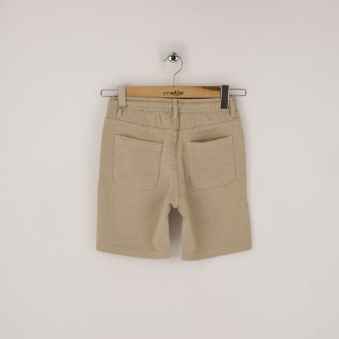 Mutlu Kids Erkek Çocuk Şort Bej - 9 Yaş