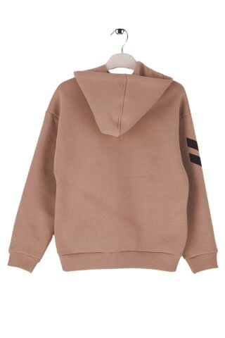 Mutlu Kids Şardonlu Kapüşonlu Erkek Çocuk Sweatshirt TAŞ - 6 Yaş
