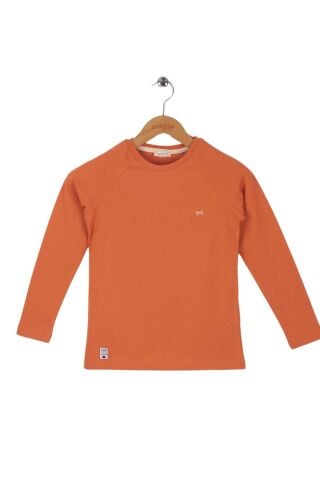 Mutlu Kids Basic Erkek Çocuk Uzun Kollu Tişört ORANJ - 15 Yaş