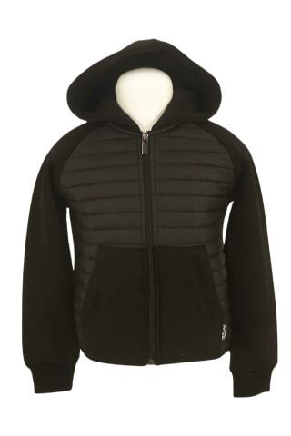 Mutlu Kids Kanguru Cepli Erkek Çocuk Şişme Mont Siyah - 3 Yaş