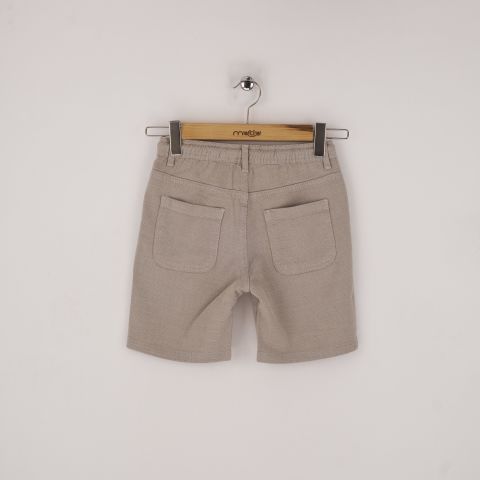 Mutlu Kids Erkek Çocuk Şort Gri - 9 Yaş