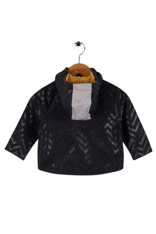 Mutlu Kids Zig Zak Desenli Erkek Çocuk Yağmurluk Siyah - 9 Yaş