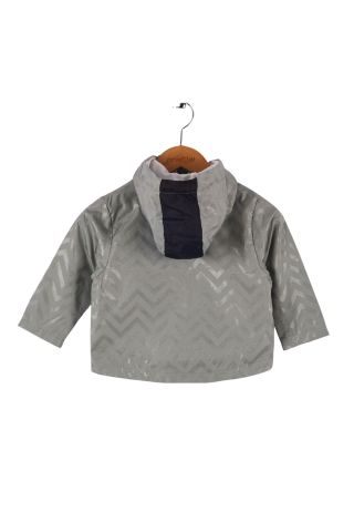 Mutlu Kids Zig Zak Desenli Erkek Çocuk Yağmurluk ÇAĞLA - 1 Yaş