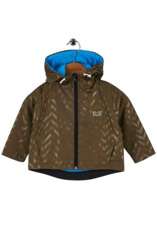 Mutlu Kids Zig Zak Desenli Erkek Çocuk Yağmurluk Haki - 9 Yaş