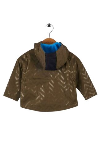Mutlu Kids Zig Zak Desenli Erkek Çocuk Yağmurluk Haki - 9 Yaş