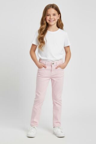 Mutlu Kids Kız Çocuk Gabardin Pantolon Pembe - 15 Yaş