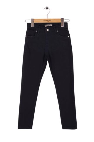 Mutlu Kids Kız Çocuk Gabardin Pantolon Siyah - 10 Yaş