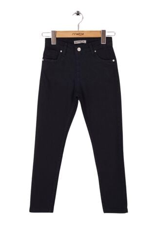 Mutlu Kids Kız Çocuk Gabardin Pantolon Siyah - 10 Yaş