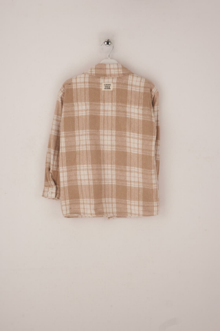 Mutlu Kids İçi Kürk Astarlı Kalın Ekose Kız Çocuk Gömlek Mor - 6 Yaş