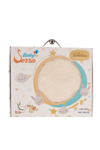 Serra Home Ekru Bebek Battaniye Krem
