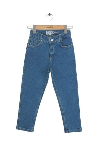 Mutlu Kids Kız Çocuk Mom Jeans YEŞİL TİNT - 14 Yaş