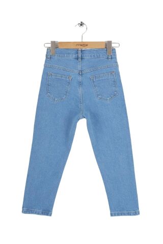 Mutlu Kids Kız Çocuk Mom Jeans BUZ MAVİ - 11 Yaş