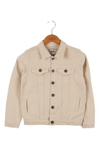 Mutlu Kids Erkek Çocuk Denim Ceket CAMEL - 9 Yaş