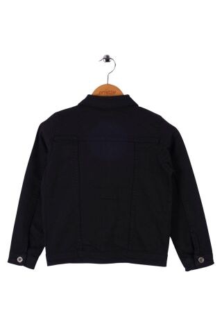 Mutlu Kids Erkek Çocuk Denim Ceket Siyah - 6 Yaş