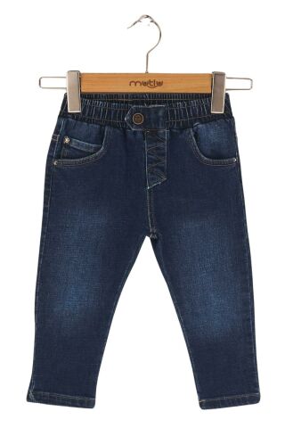 Mutlu Kids Erkek bebek Pantolon ORTA MAVİ - 9 Ay