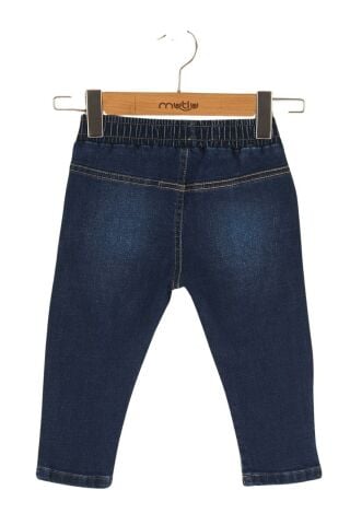 Mutlu Kids Erkek bebek Pantolon ORTA MAVİ - 9 Ay